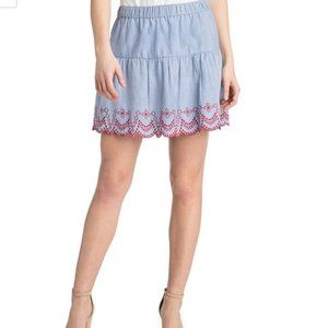 NWT Vineyard Vines Embroidered Flounce Skirt